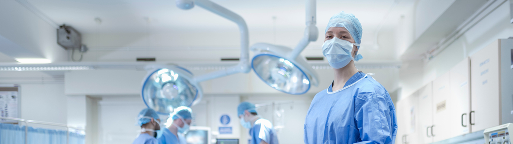  Portrait of specialist nurse in operating theatre